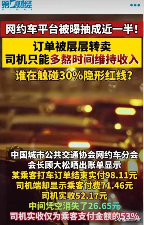网约车订单层层转卖,司机收入莫名缩水