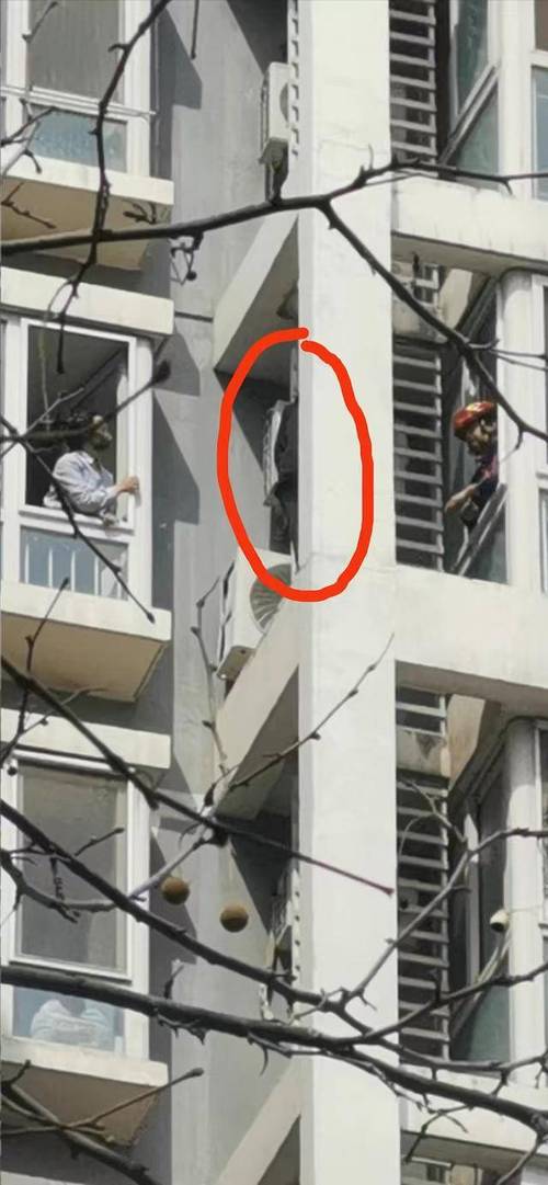 女子被困12层窗外随时可能坠落!民警消防上演高空营救