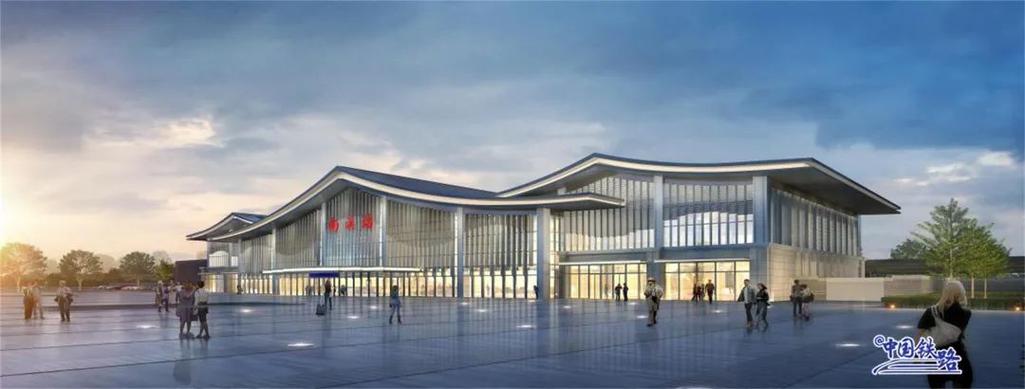 新站房主体结构施工完成!这条设计时速350公里高铁建设有新进展
