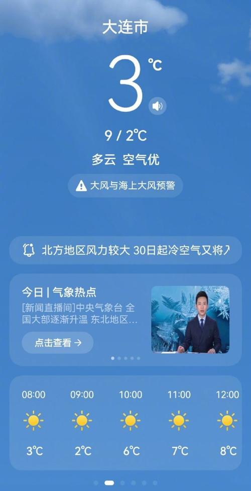 北京今天夜间风力逐渐减弱,明天云量增多,气温继续下降