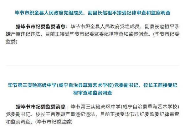 贵州省遵义市政府党组成员、副市长武荣接受审查调查