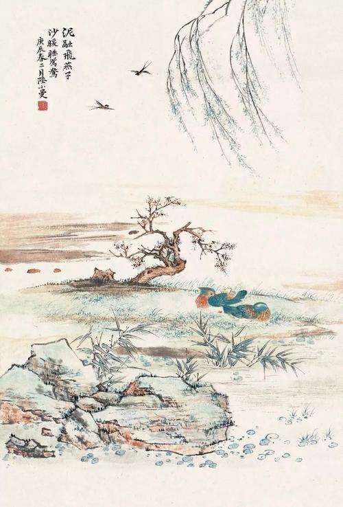 圆桌|续画陆小曼山水画,看画家与AI技术的不同