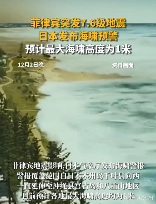 菲律宾地震或引发海啸,但不会对中国沿岸造成灾害性影响
