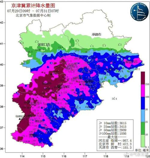 140年以来最大降雨!京津冀雨势减弱 降雨重心转向东北
